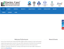 Tablet Screenshot of envirocareindia.com